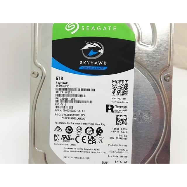 中古】Seagate ST6000VX001 SkyHawk 6TB/256MB/6Gbps【秋葉4号】保証