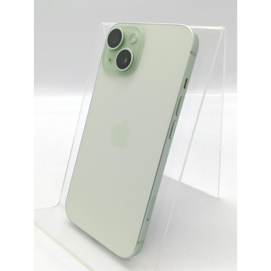 中古】Apple au 【SIMフリー】 iPhone 15 128GB グリーン MTMM3J/A