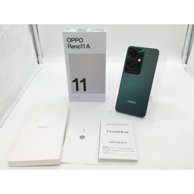 中古】Oppo ymobile 【SIMフリー】 OPPO Reno11 A ダークグリーン 8GB
