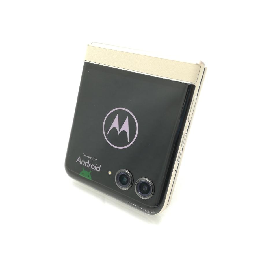 中古】MOTOROLA SoftBank 【SIMフリー】 motorola razr 50s サンド