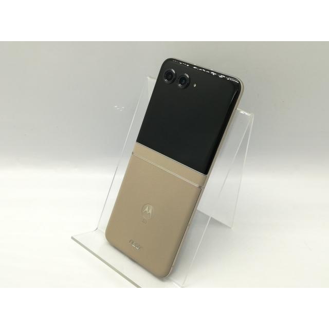 中古】MOTOROLA SoftBank 【SIMフリー】 motorola razr 50s サンド