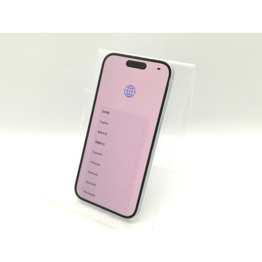 【中古】Apple 国内版 【SIMフリー】 iPhone 15 256GB ブルー MTMR3J/A【秋葉4号】保証期間１ヶ月【ランクA】の画像