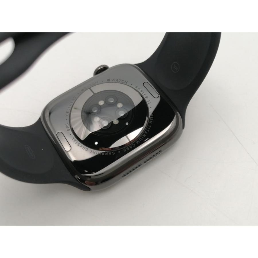 【中古】Apple Apple Watch Series11 46mm Cellular スレートチタニウムケース/ブラックスポーツバンド (M/L) MFD24J/A【ECセンター】保証期間１ヶ月【ランクB】の画像