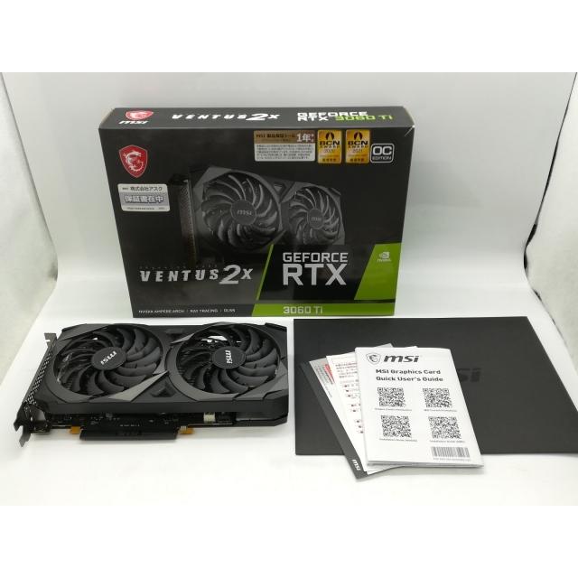 【中古】MSI GeForce RTX 3060 Ti VENTUS 2X 8G OCV1 LHR RTX3060Ti(LHR)/8GB(GDDR6)【秋葉4号】保証期間１週間