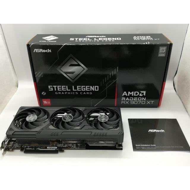 中古】ASRock Radeon RX 9070 XT Steel Legend Dark 16GB RX9070XT