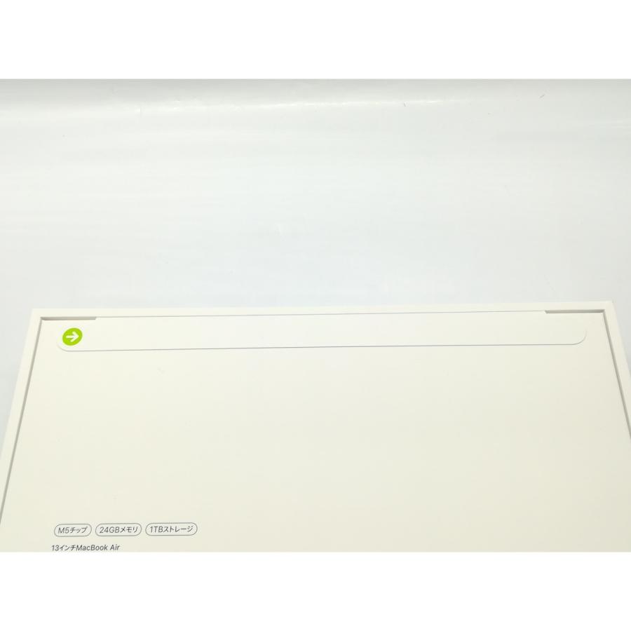 未使用】Apple MacBook Air 13インチ M5(CPU:10C/GPU:10C) 24GB/1TB