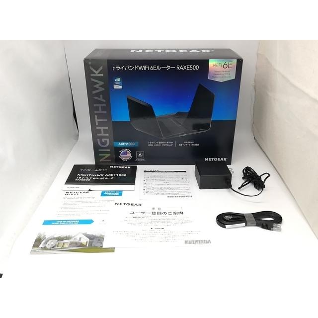 中古】NETGEAR AXE11000 Nighthawk トライバンドWiFi 6E 無線LAN 
