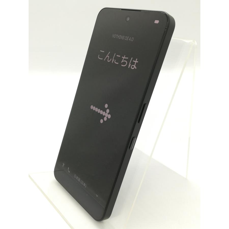 中古】NOTHING 国内版 【SIMフリー】 Nothing Phone (3a) ブラック 8GB