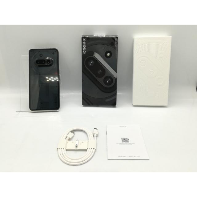 中古】NOTHING 国内版 【SIMフリー】 Nothing Phone (3a) ブラック 8GB