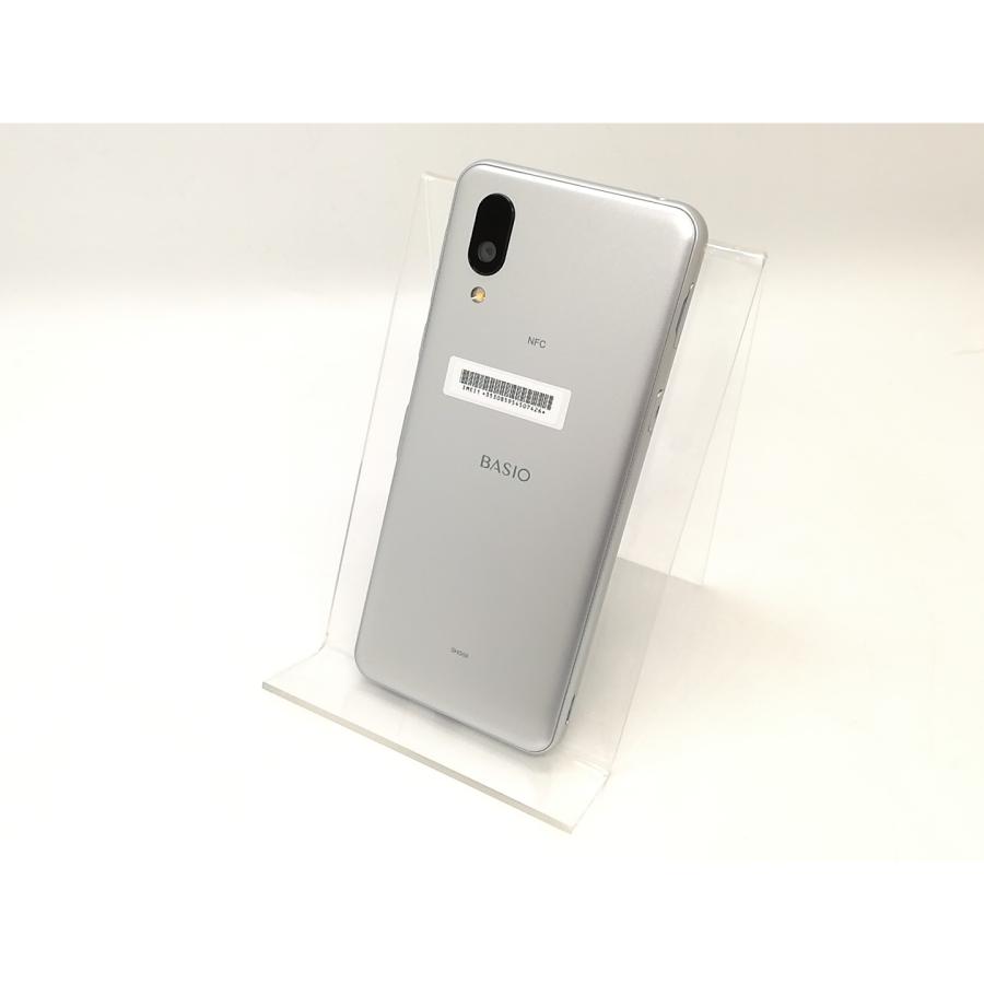 未使用】SHARP au 【SIMフリー】 BASIO active シルバー 4GB 64GB