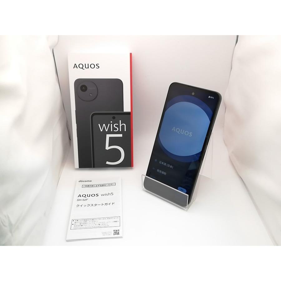 中古】SHARP docomo 【SIMフリー】 AQUOS wish5 スミ 4GB 64GB SH-52F
