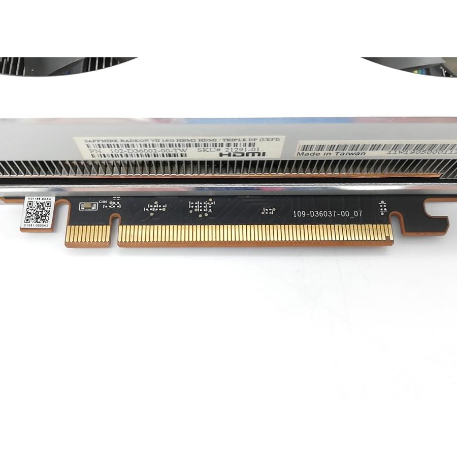 中古】SAPPHIRE RADEON VII 16G HBM2 HDMI TRIPLE (MBA)(21291-01-40G