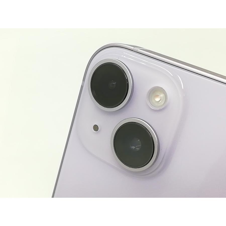 【中古】Apple au 【SIMフリー】 iPhone 14 256GB パープル MPW93J/A【秋葉4号】保証期間１ヶ月【ランクA】の画像