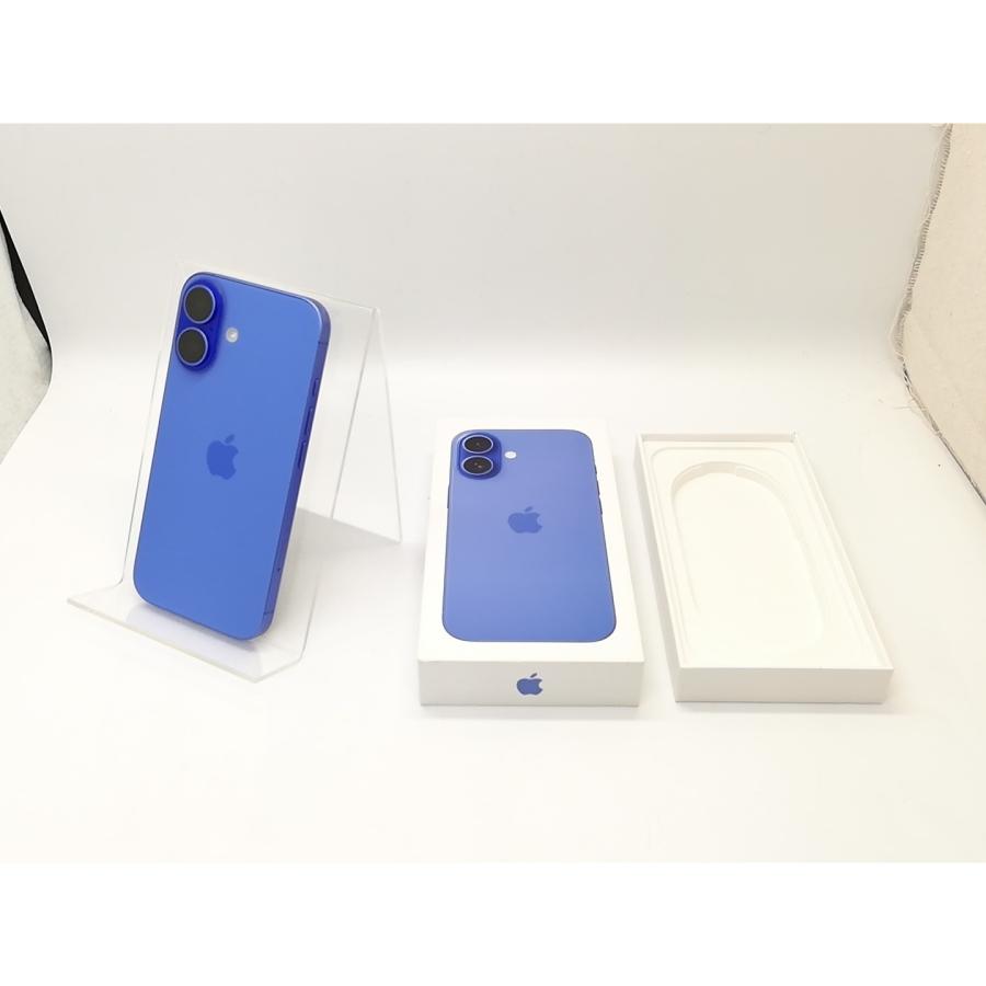 【中古】Apple docomo 【SIMフリー】 iPhone 16 128GB ウルトラマリン MYDU3J/A【川崎駅前】保証期間１ヶ月【ランクA】の画像