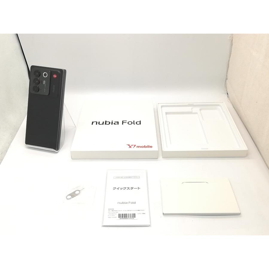 【中古】Nubia ymobile 【SIMフリー】 nubia Fold 12GB 256GB ブラック A502ZT【秋葉4号】保証期間１ヶ月【ランクA】の画像