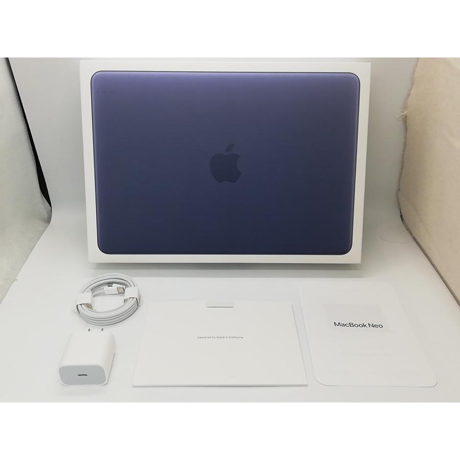 【中古】Apple MacBook Neo 13インチ A18 Pro(CPU:6C/GPU:5C) 8GB/256GB インディゴ MHFF4J/A (13インチ,A18 Pro)【秋葉4号】保証期間１ヶ月【ランクA】の画像