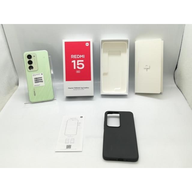 中古】Xiaomi 国内版 【SIMフリー】 REDMI 15 5G リップルグリーン 8GB