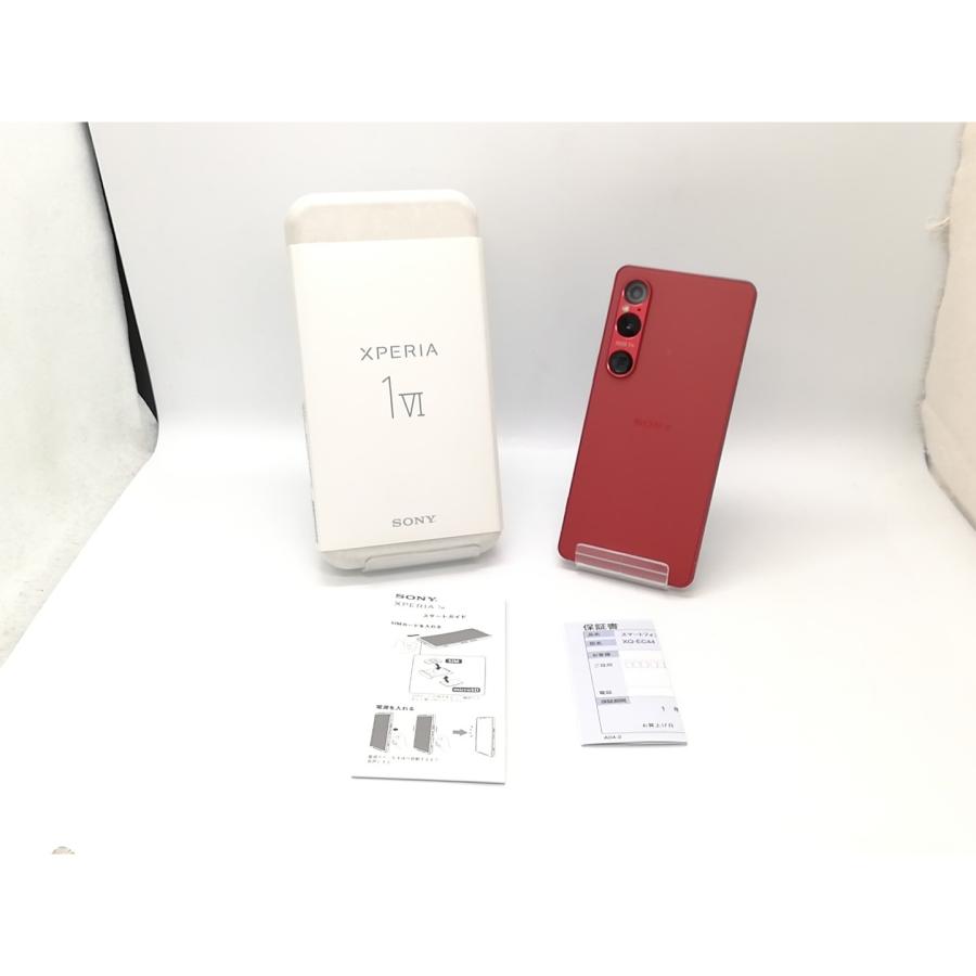 中古】SONY 国内版 【SIMフリー】 Xperia 1 VI スカーレット 12GB