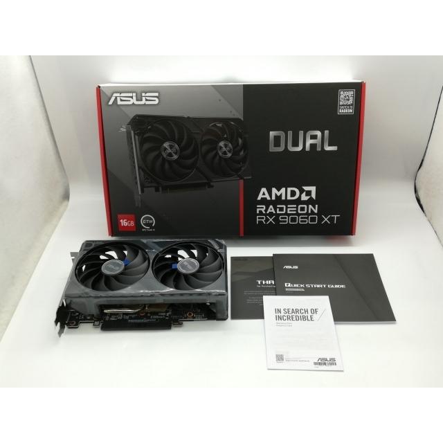 中古】ASUS DUAL-RX9060XT-16G RX9060XT/16G【秋葉4号】保証期間1週間