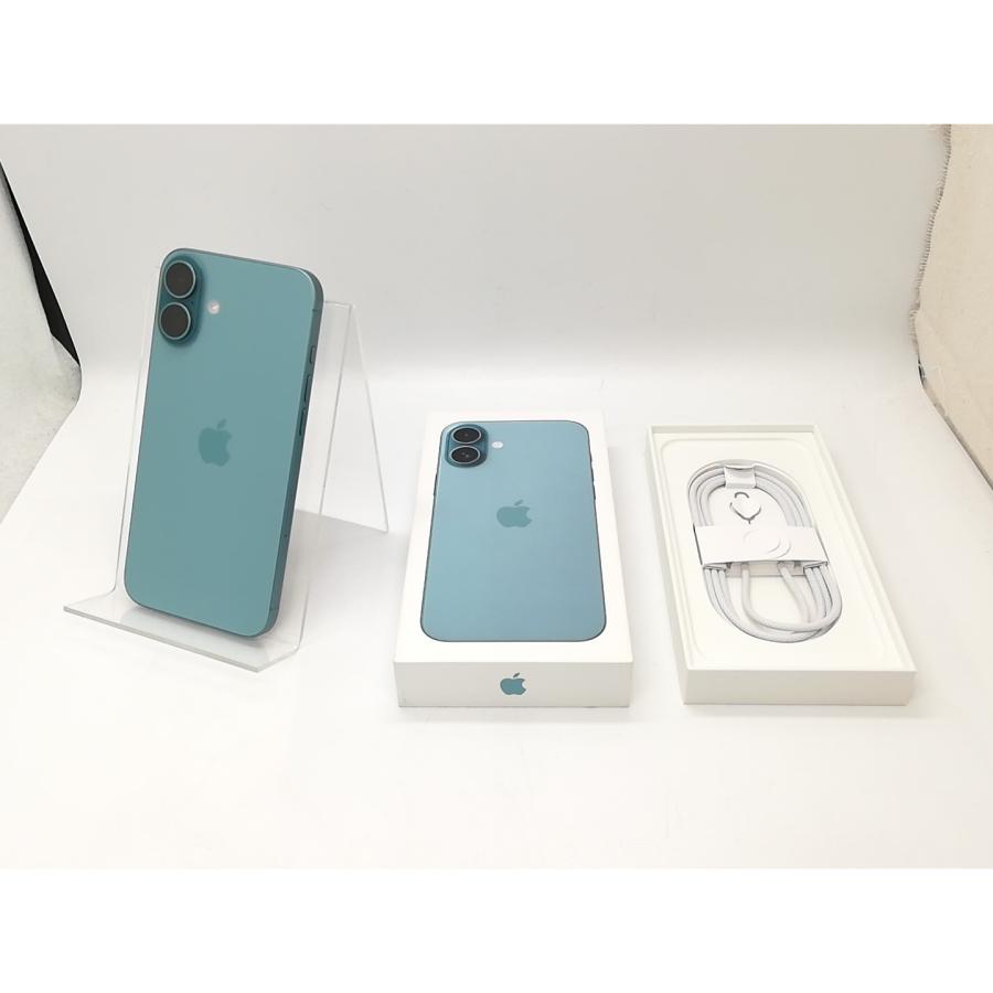 【中古】Apple 国内版 【SIMフリー】 iPhone 16 Plus 128GB ティール MXVF3J/A【津田沼】保証期間１ヶ月【ランクA】の画像