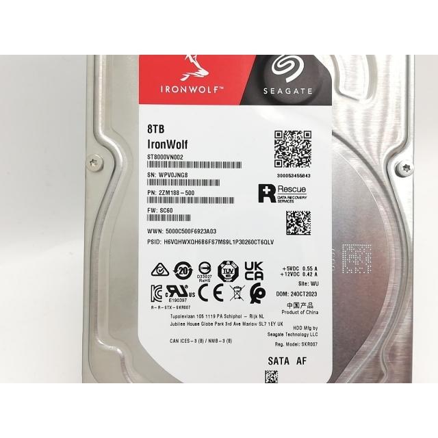 中古】Seagate ST8000VN0022 8TB/7200rpm/256MB/6Gbps【秋葉4号】保証