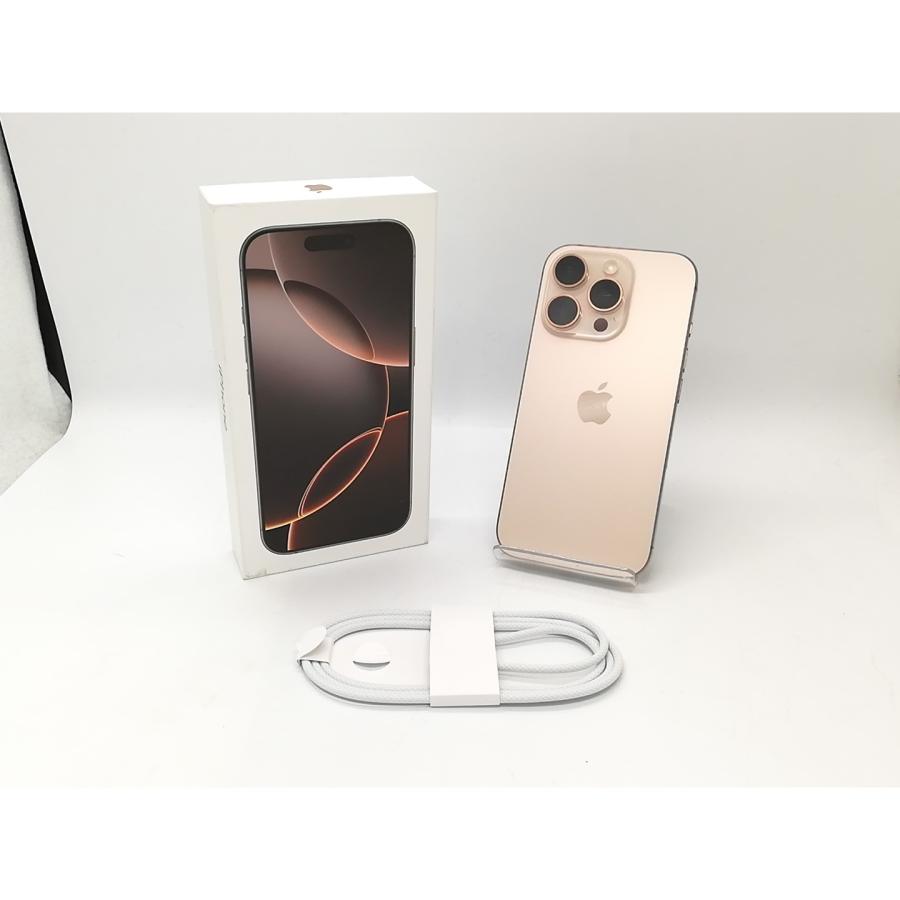 【中古】Apple 国内版 【SIMフリー】 iPhone 16 Pro 128GB デザートチタニウム MYMX3J/A【DS秋葉】保証期間１ヶ月【ランクA】の画像