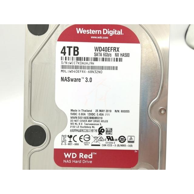 中古】W.D. WD40EFRX WD Red 4TB/5400rpm/64MB/6Gbps【秋葉4号】保証