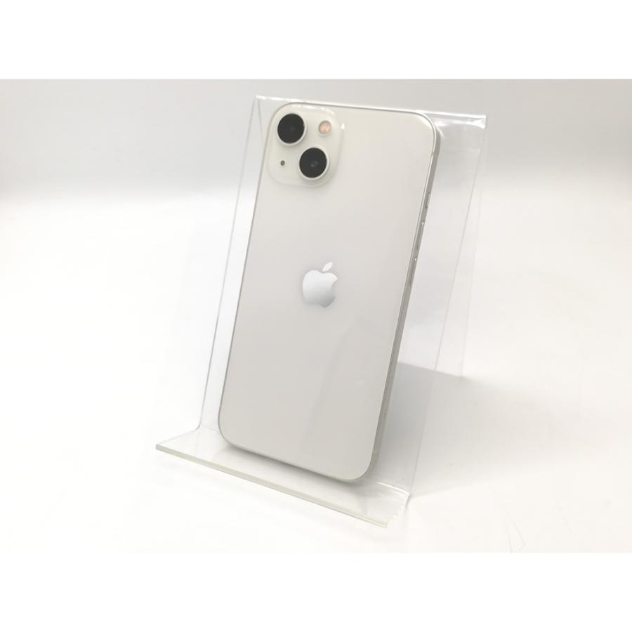 【中古】Apple 国内版 【SIMフリー】 iPhone 13 256GB スターライト MLNJ3J/A【秋葉4号】保証期間１ヶ月【ランクC】