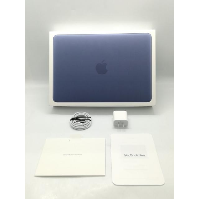 【中古】Apple MacBook Neo 13インチ A18 Pro(CPU:6C/GPU:5C) 8GB/256GB インディゴ MHFF4J/A (13インチ,A18 Pro)【秋葉4号】保証期間１ヶ月【ランクA】の画像