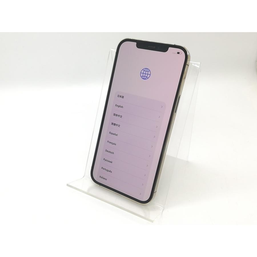 【中古】Apple SoftBank 【SIMロック解除済み】 iPhone 12 Pro Max 128GB ゴールド MGCW3J/A【秋葉4号】保証期間１ヶ月【ランクA】の画像