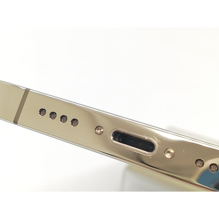 【中古】Apple SoftBank 【SIMロック解除済み】 iPhone 12 Pro Max 128GB ゴールド MGCW3J/A【秋葉4号】保証期間１ヶ月【ランクA】の画像