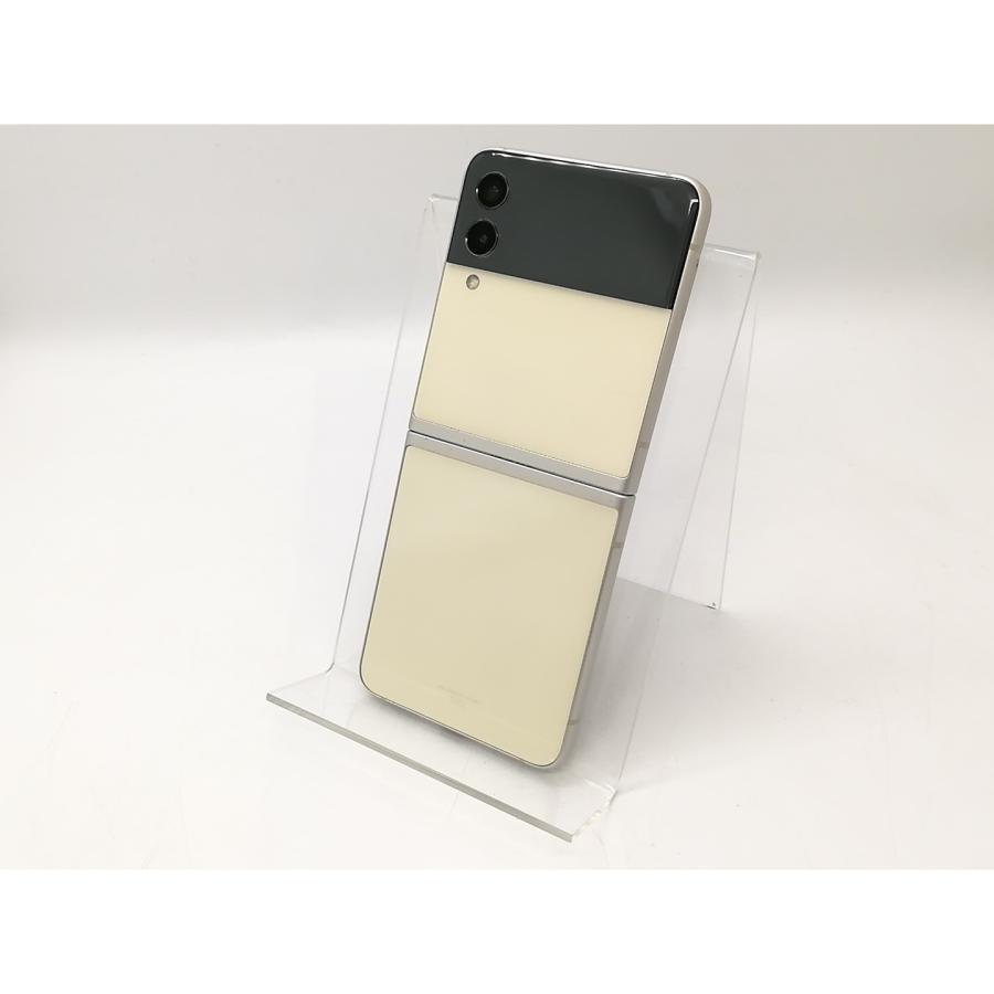 中古】SAMSUNG au 【SIMフリー】 Galaxy Z Flip3 5G クリーム 8GB
