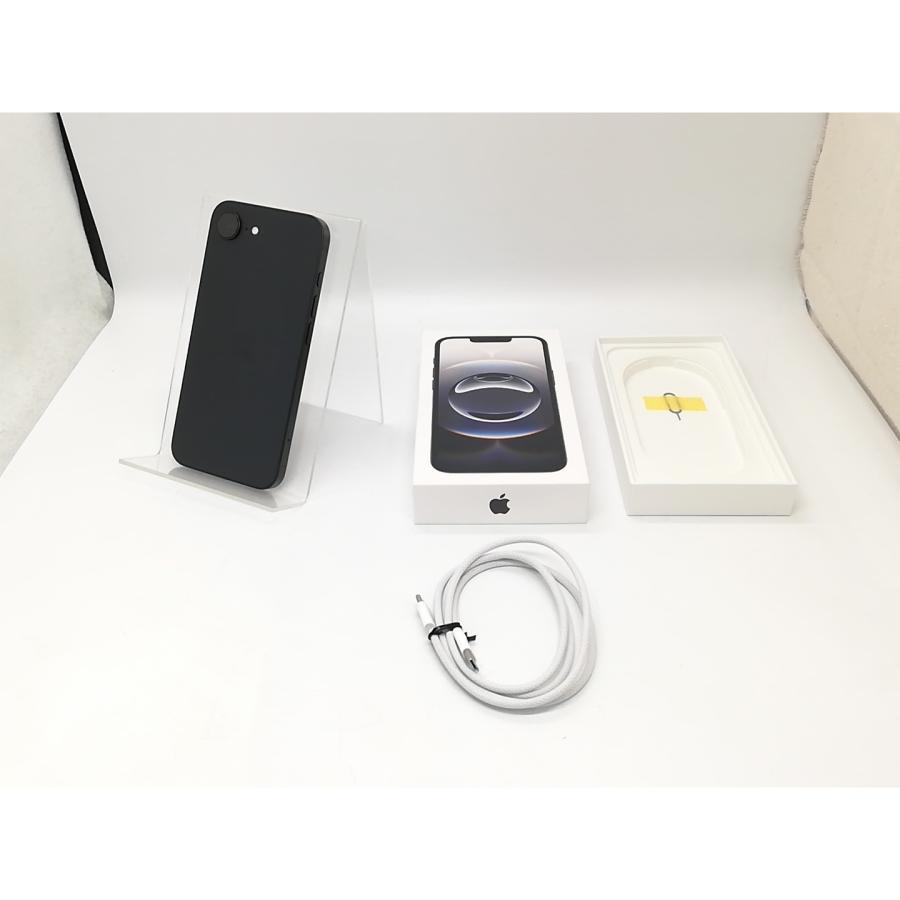 【中古】Apple au 【SIMフリー】 iPhone 16e 128GB ブラック MD1Q4J/A【秋葉4号】保証期間１ヶ月【ランクA】の画像