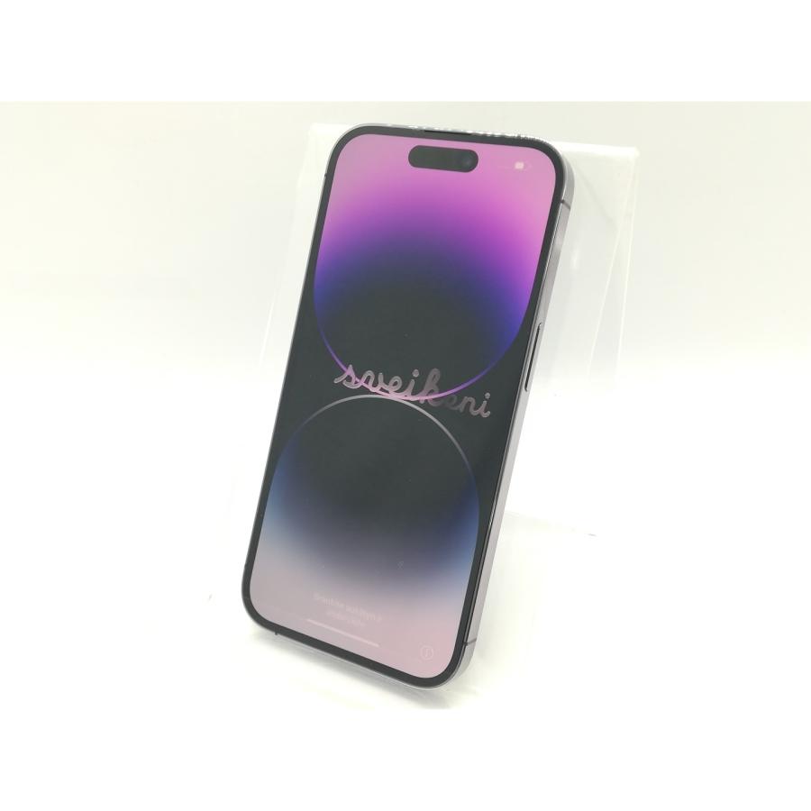 【中古】Apple docomo 【SIMフリー】 iPhone 14 Pro 128GB ディープパープル MQ0F3J/A【秋葉4号】保証期間１ヶ月【ランクB】の画像