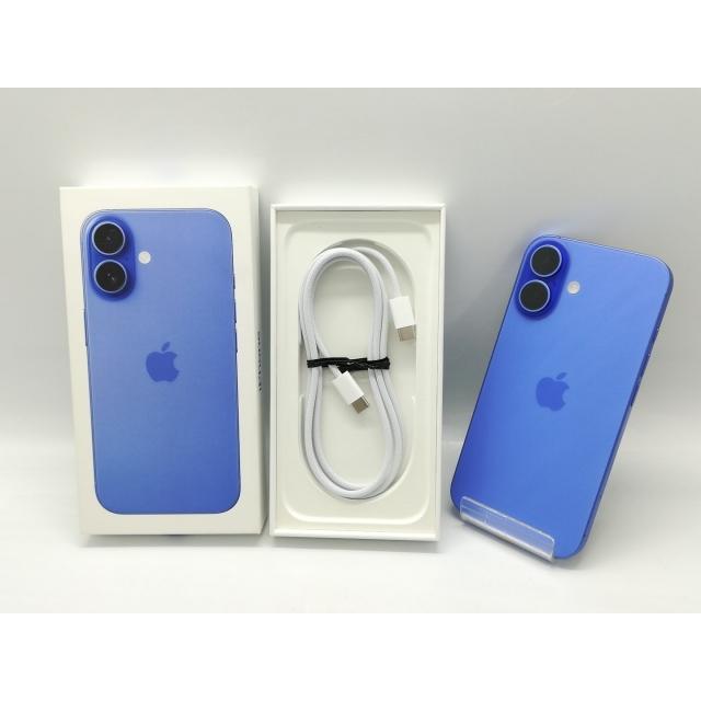 【中古】Apple 国内版 【SIMフリー】 iPhone 16 128GB ウルトラマリン MYDU3J/A【秋葉4号】保証期間１ヶ月【ランクA】の画像