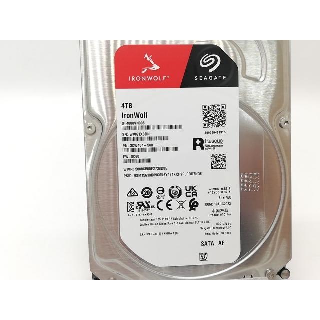 【新品未開封】Seagate IronWolf 4TB ST4000VN006 中古】Seagate ST4000VN006 IronWolf 4TB/5400rpm/256MB/6Gbps【秋葉4