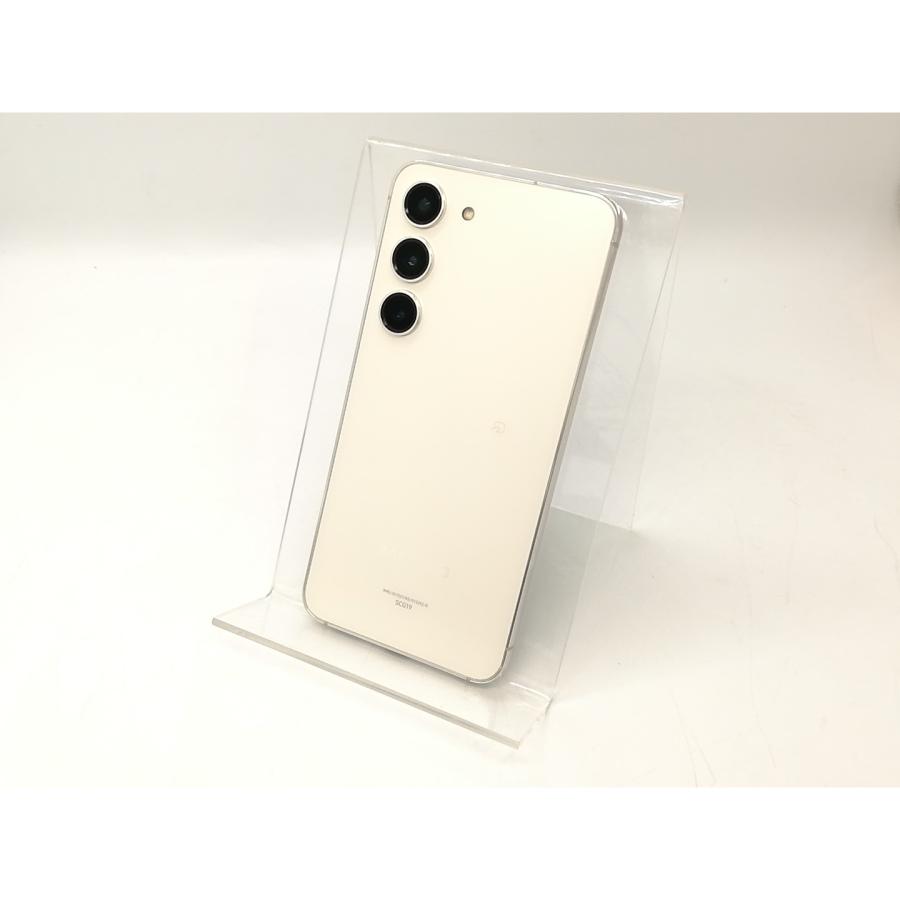 中古】SAMSUNG au 【SIMフリー】 Galaxy S23 クリーム 8GB 256GB SCG19