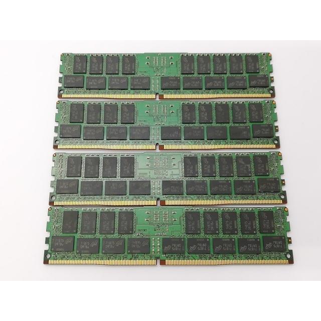中古】DDR4 32GB 4本セット 計128GB PC4-19200(DDR4-2400) Registered