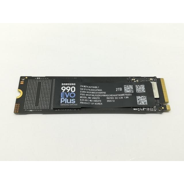 中古】SAMSUNG 990 EVO Plus MZ-V9S2T0B-IT 2TB (M.2 2280/PCIe5.0