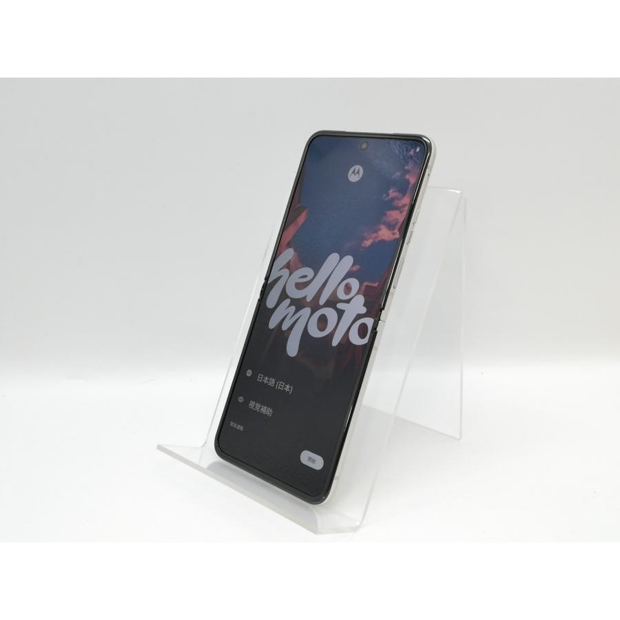 【ジャンク】 Motorola razr 40 バニラクリーム ① 中古】motorola razr 40 256GB バニラクリーム PAYC0001JP SIM