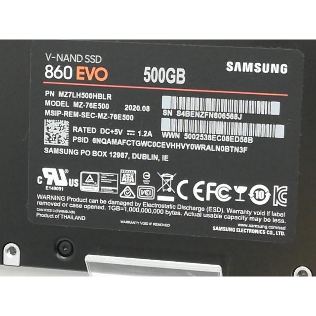 中古】SAMSUNG 860 EVO MZ-76E500B 500GB/SSD/6GbpsSATA【京都】保証
