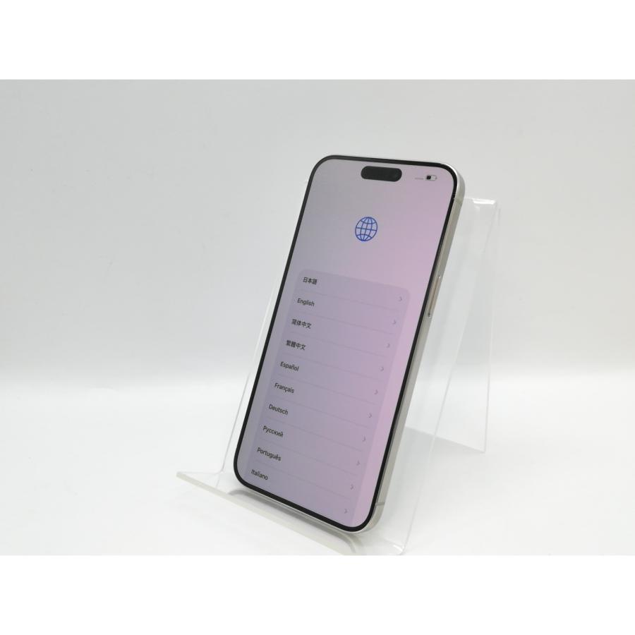 【中古】Apple 国内版 【SIMフリー】 iPhone 15 Pro Max 512GB ホワイトチタニウム MU6V3J/A【京都】保証期間１ヶ月【ランクA】の画像