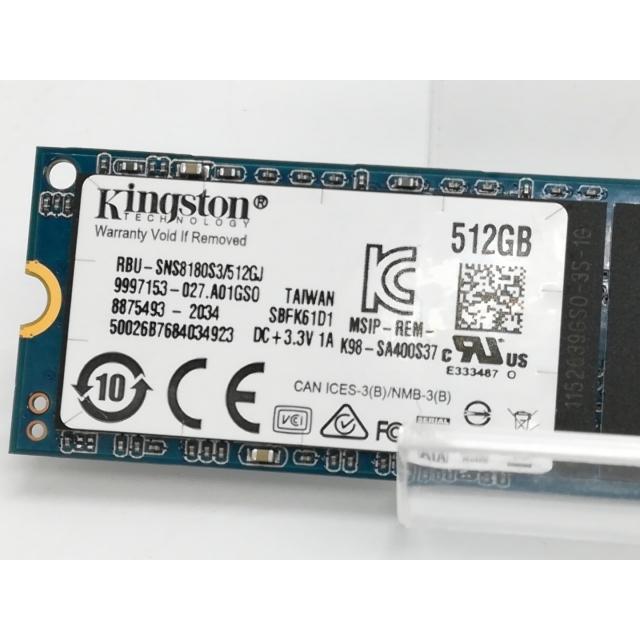 中古】Kingston RBU-SNS8180S3/512GJ 512GB/M.2 2280/SATA【京都】保証