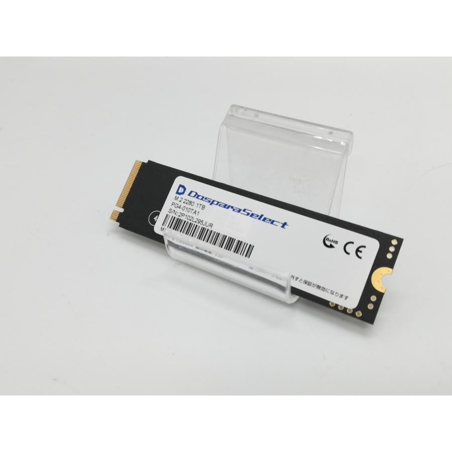 【新品未開封】 ドスパラセレクト SSD 1TB PGX4-010TA1 中古】ドスパラ PG4-010TA1 1TB SSD (M.2 2280/PCIe4.0 NVMe)【京都