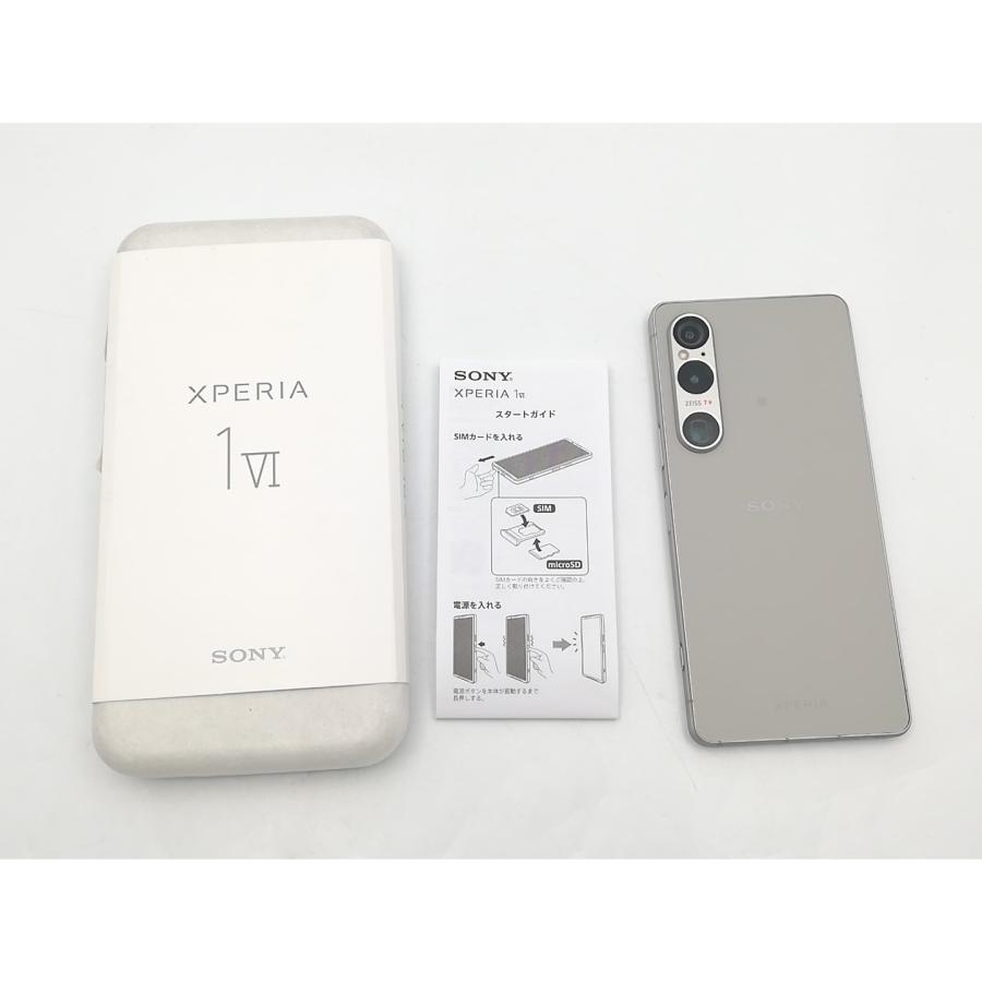 中古】SONY 国内版 【SIMフリー】 Xperia 1 VI プラチナシルバー 12GB
