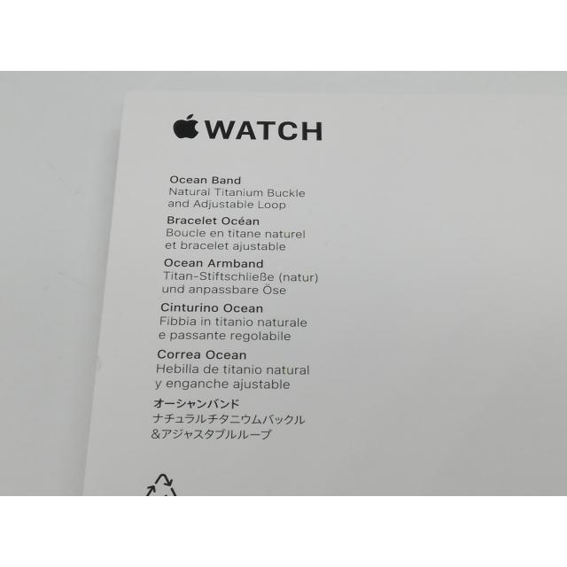 【未使用】Apple Apple Watch Ultra3 49mm Cellular ナチュラルチタニウムケース/アンカーブルーオーシャンバンド MEWH4J/A【なんば】保証期間３ヶ月の画像