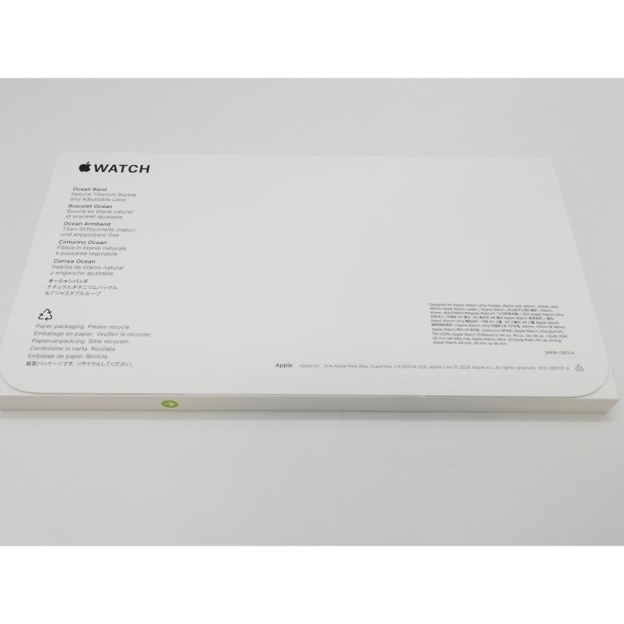 【未使用】Apple Apple Watch Ultra3 49mm Cellular ナチュラルチタニウムケース/アンカーブルーオーシャンバンド MEWH4J/A【なんば】保証期間３ヶ月の画像