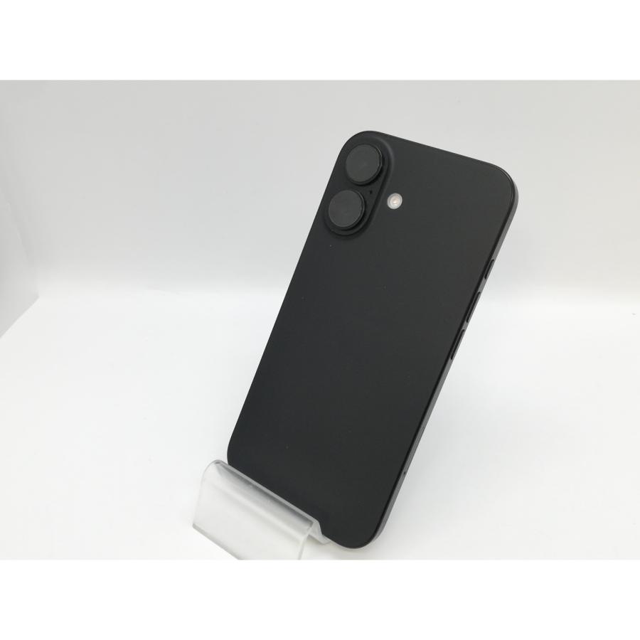 【中古】Apple 国内版 【SIMフリー】 iPhone 16 128GB ブラック MYDQ3J/A【京都】保証期間１ヶ月【ランクA】の画像