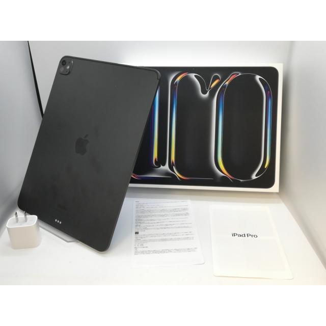 【中古】Apple 【Wi-Fi】 13インチ iPad Pro（M4/2024） 256GB スペースブラック 標準ガラス MVX23J/A【京都】保証期間１ヶ月【ランクA】の画像