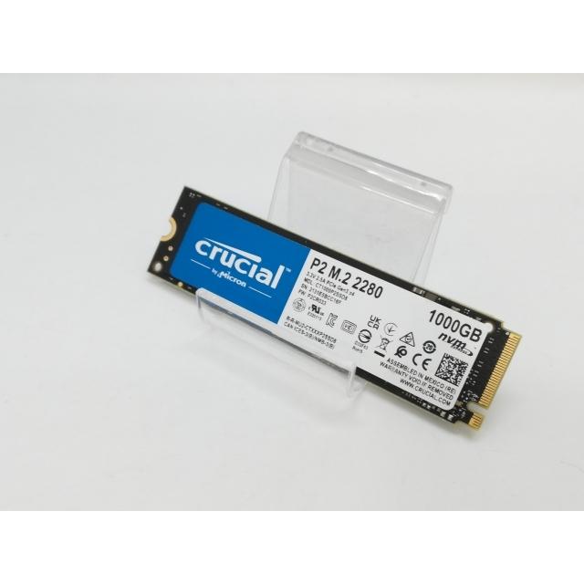 中古】Crucial P2(CT1000P2SSD8JP) 1TB/M.2 2280(PCIe3.0 NVMe)/QLC